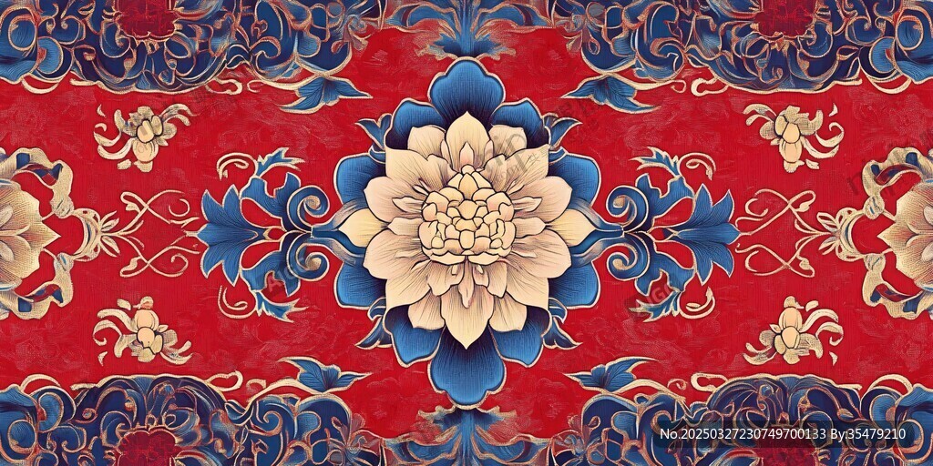 中式传统花卉纹样图案 中式传统花卉纹样图案