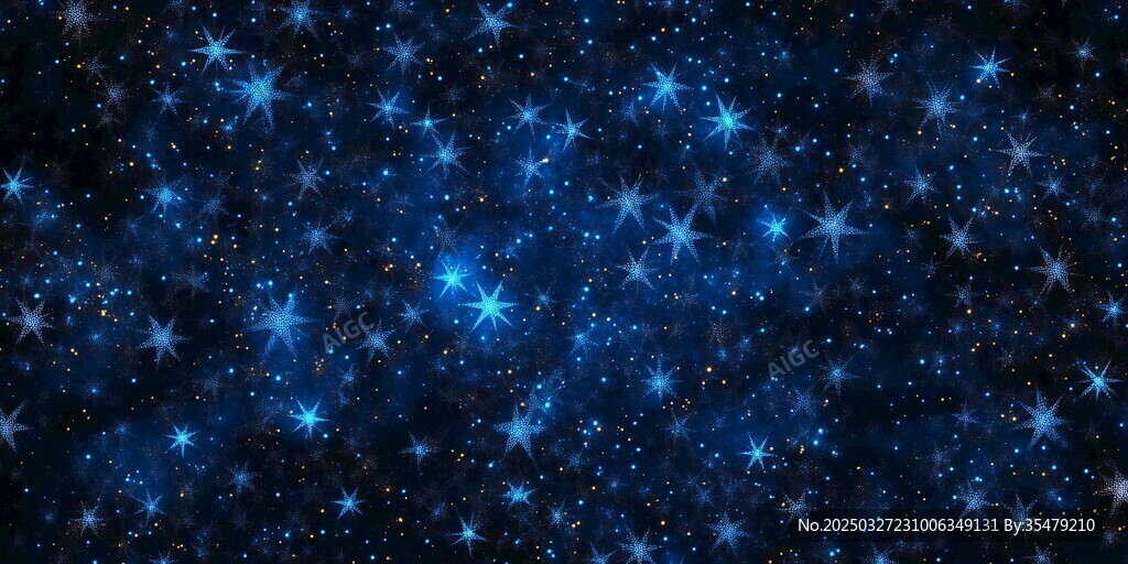 夢幻藍色星空背景圖