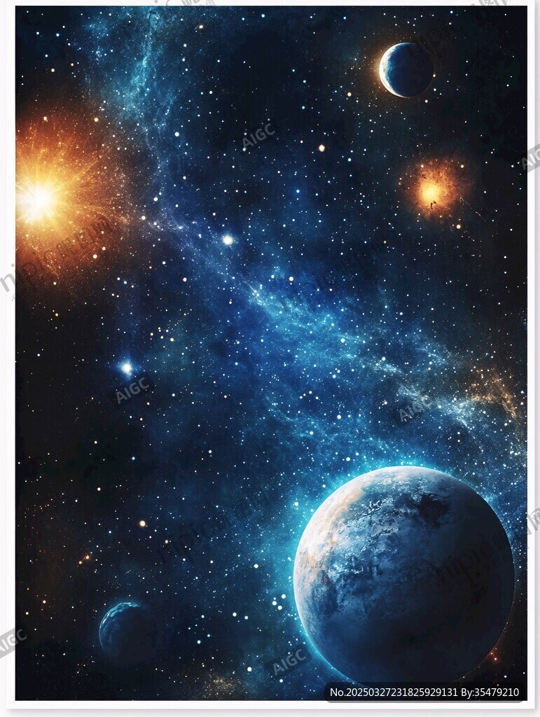 夢幻宇宙星空景象