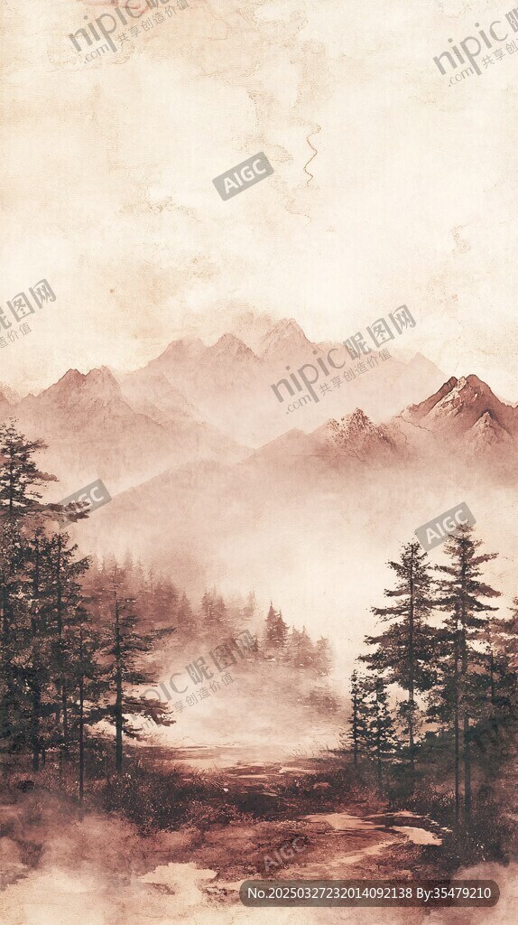 夢幻山林間的縹緲霧靄
