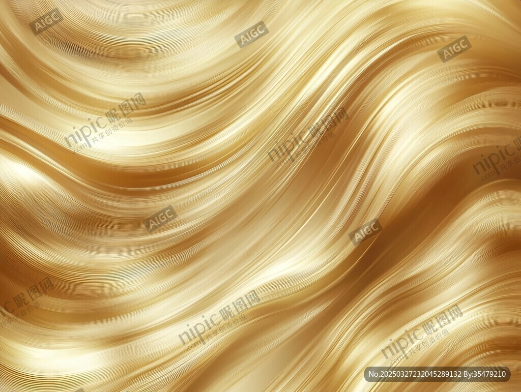 金色波浪紋理背景