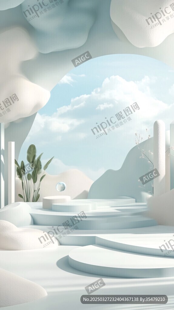 夢(mèng)幻云端戶外空間場(chǎng)景