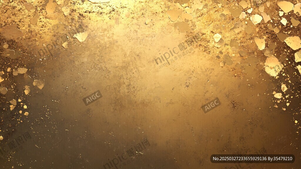 金色斑駁紋理背景圖
