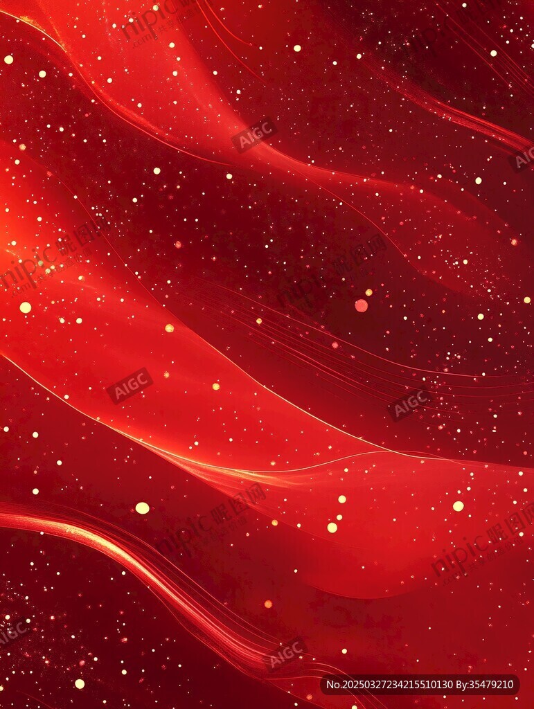 紅色流光溢彩夢(mèng)幻背景圖
