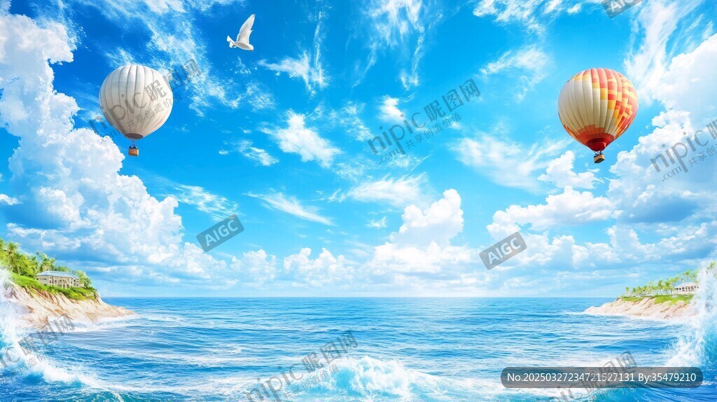 夢幻海上熱氣球浪漫之旅