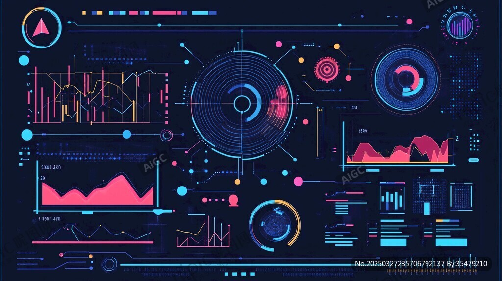 科技感數據可視化界面設計