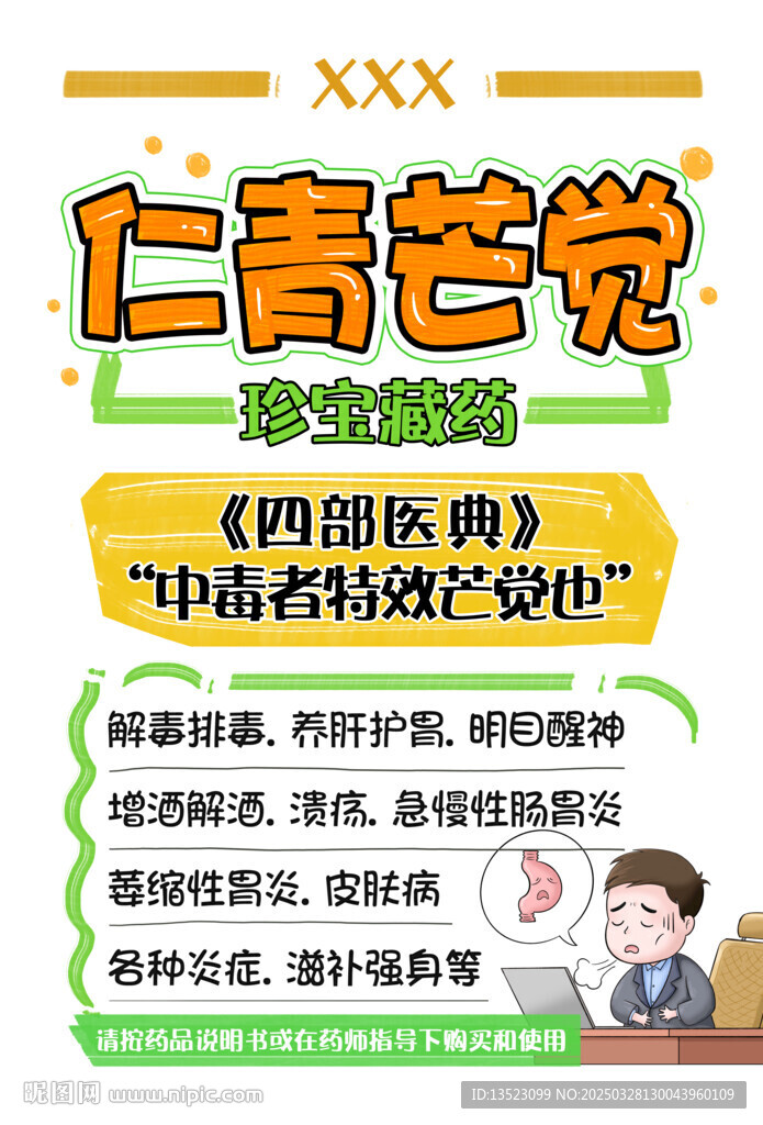 藥品POP手繪海報