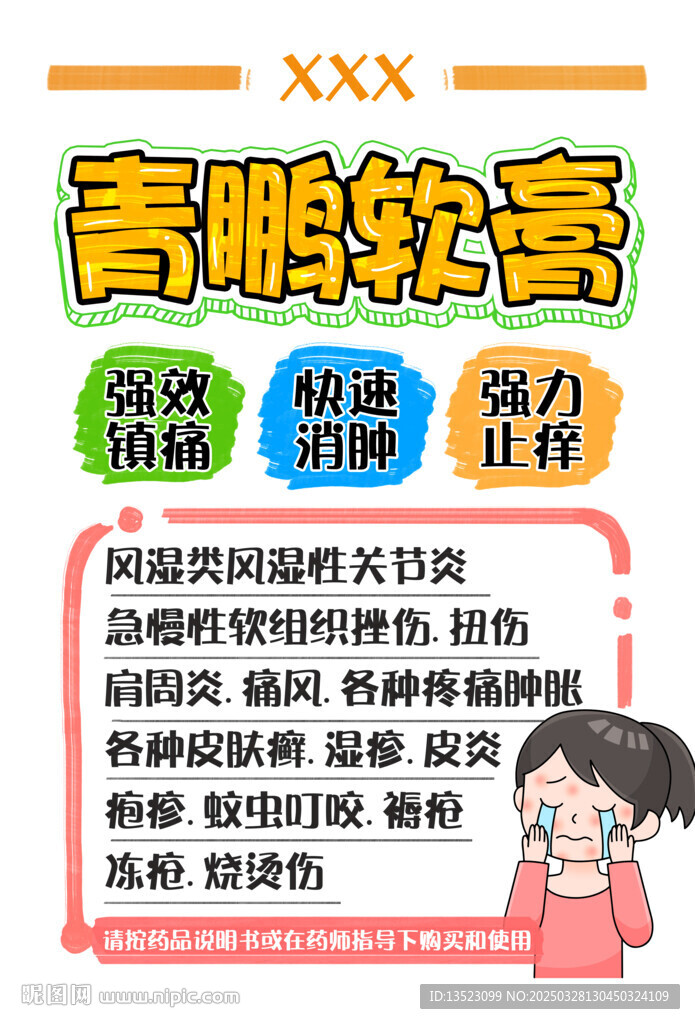 藥品POP手繪海報