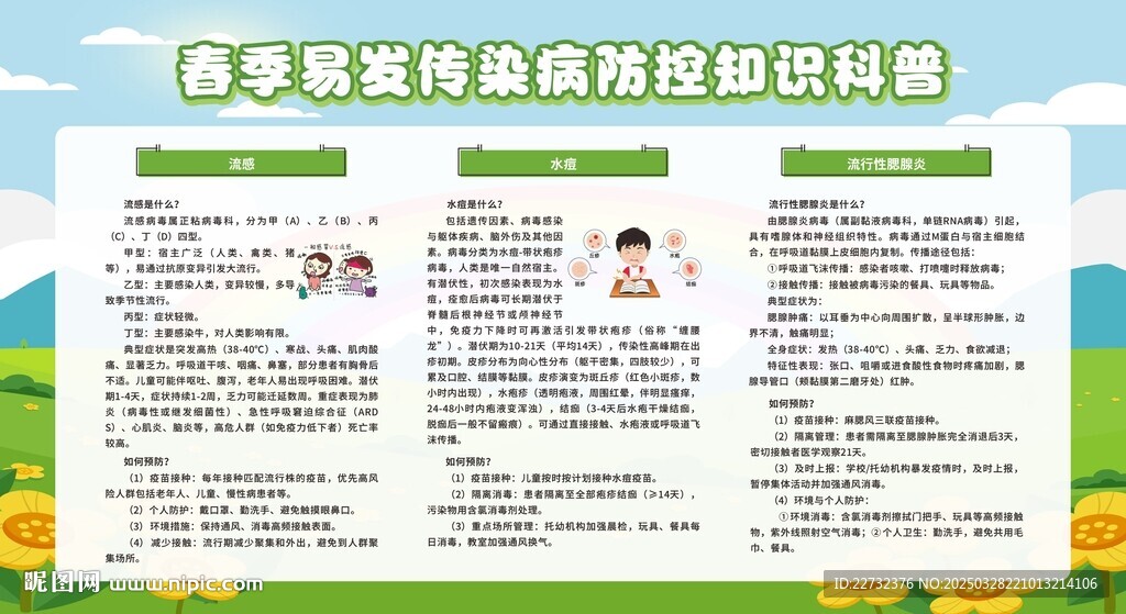 春季常見傳染病預防知識