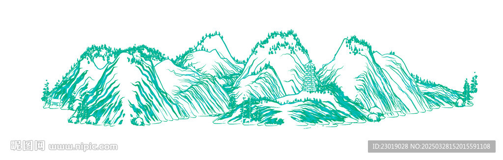 線條水墨畫(huà)