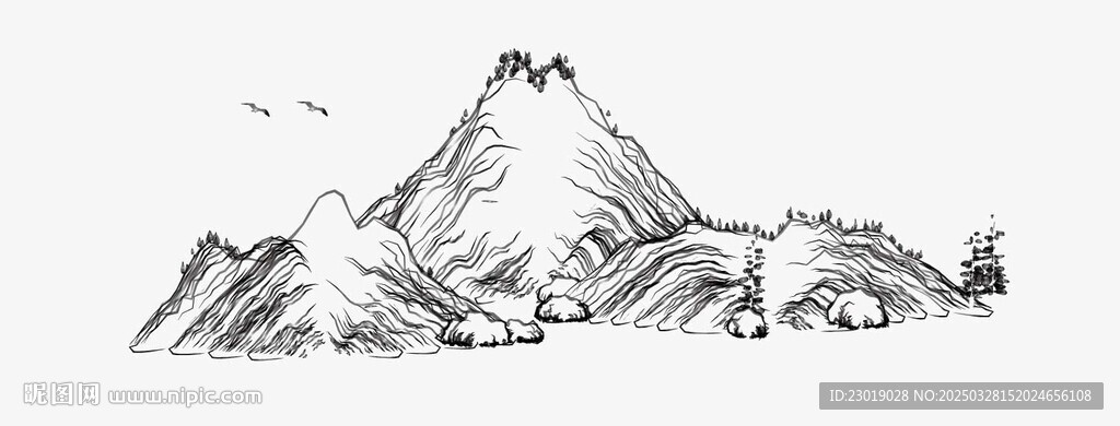 線條山脈
