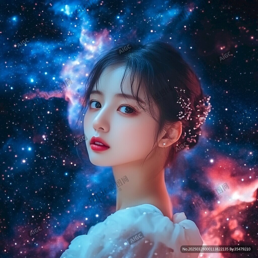 星空下的夢幻少女