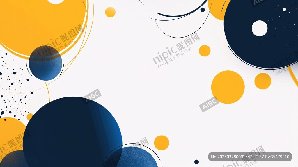 多彩幾何圓形背景圖案