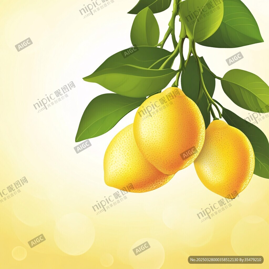 枝頭檸檬 清新自然之景