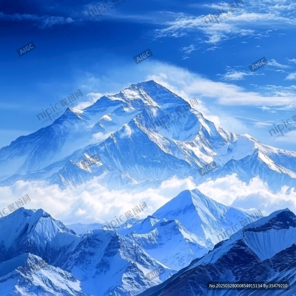 巍峨雪山壯麗美景