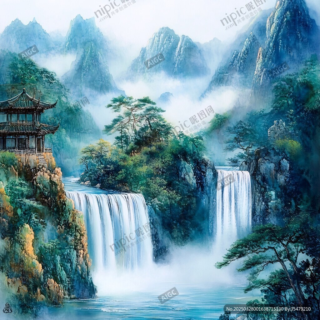 山水樓閣間的詩意景致