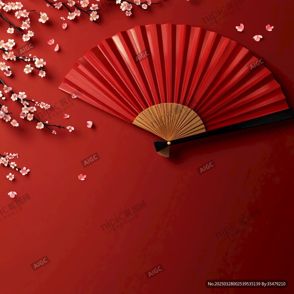 紅扇繁花 中式雅致風(fēng)情