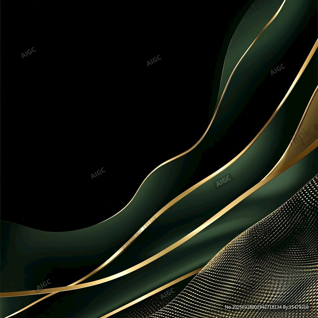 墨綠金紋抽象動(dòng)感背景圖
