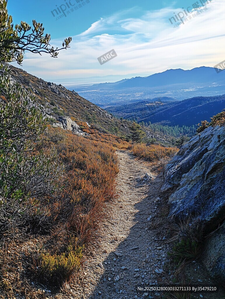 山間小徑的自然美景