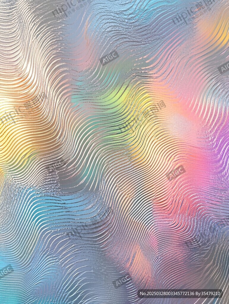 夢幻波紋彩色抽象背景圖