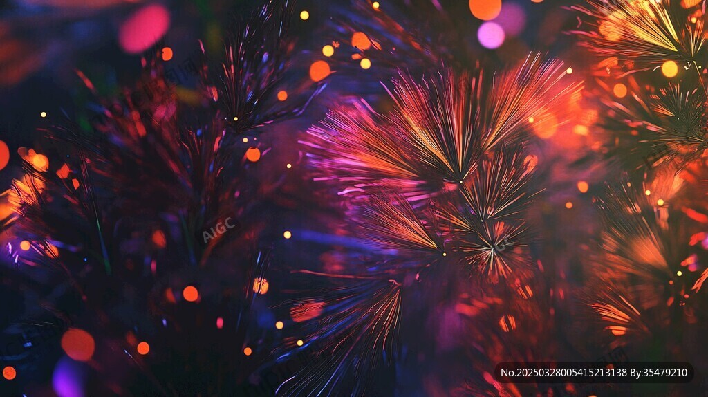 絢麗煙花點亮璀璨夜空