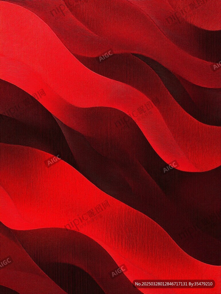 紅色動感波浪紋理背景