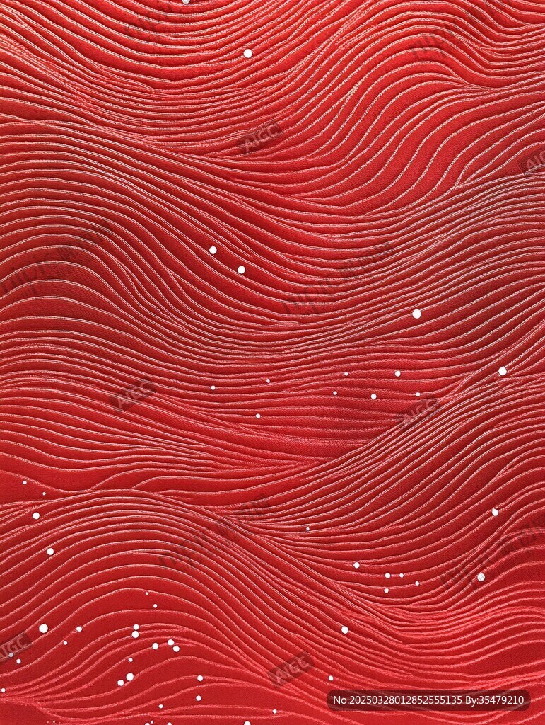 紅色波紋閃光紋理背景圖
