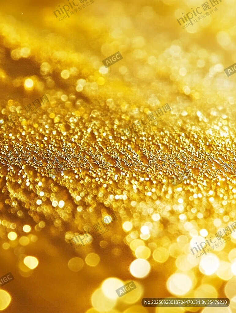 金色閃耀光斑夢幻背景圖