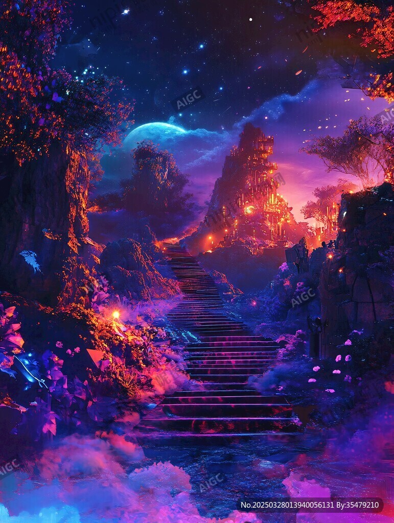 夢幻星際下的神秘夢幻階梯