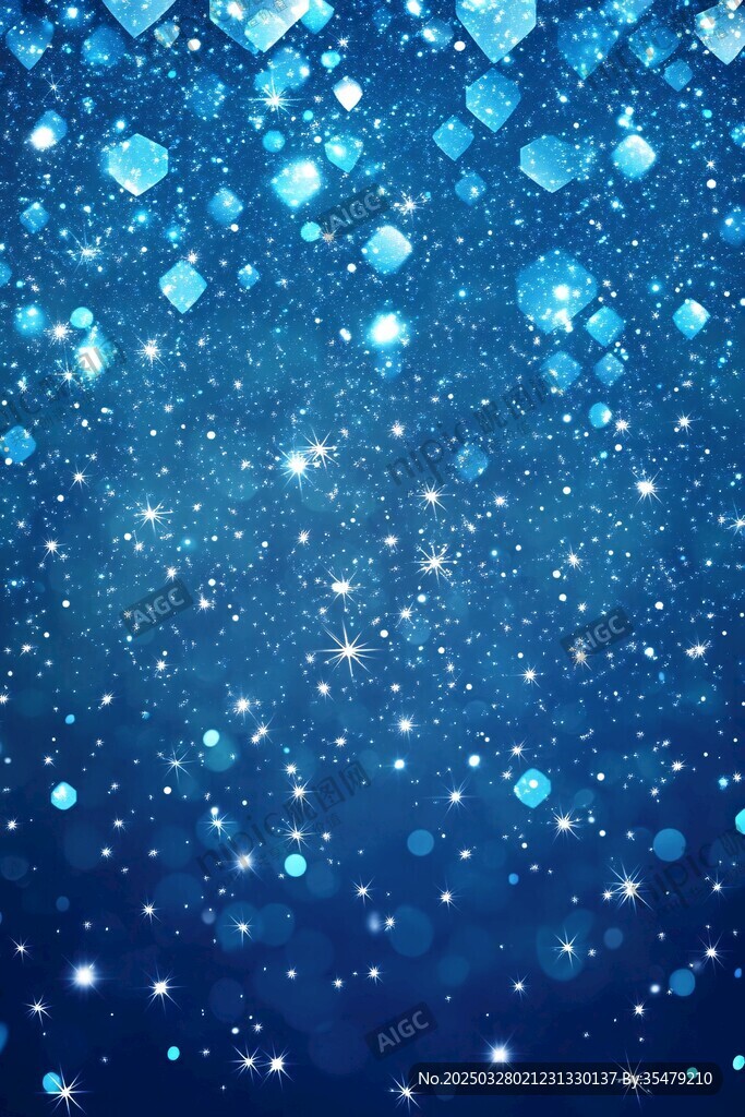 夢幻藍色閃光背景紋理