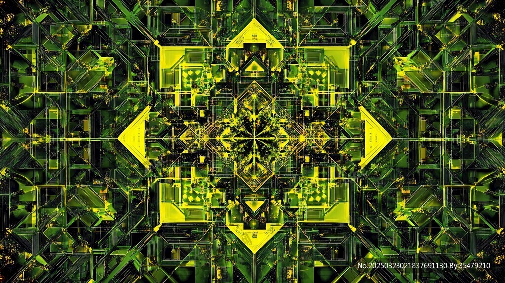 1 幻彩幾何抽象圖案