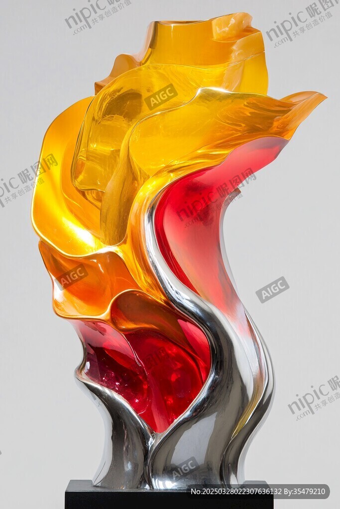 火焰造型琉璃藝術(shù)雕塑