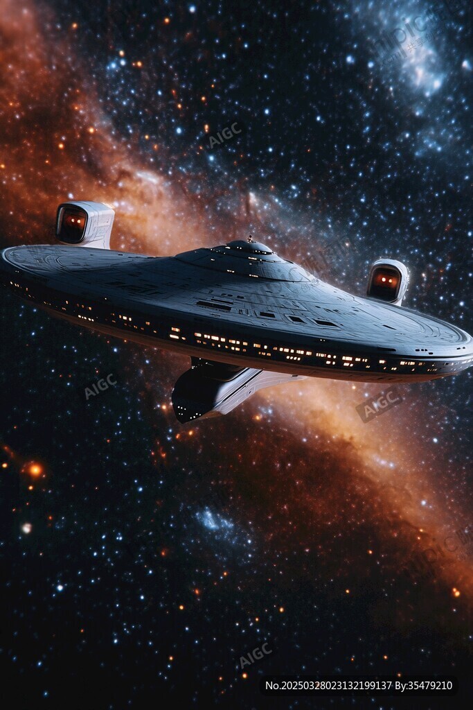 星際遨游的科幻宇宙飛船
