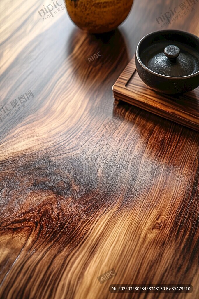 木紋茶席上的雅致茶具