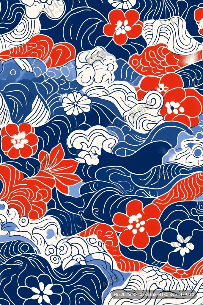 日式傳統(tǒng)花紋圖案
