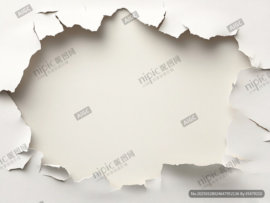 破洞紙張創(chuàng)意背景畫(huà)面