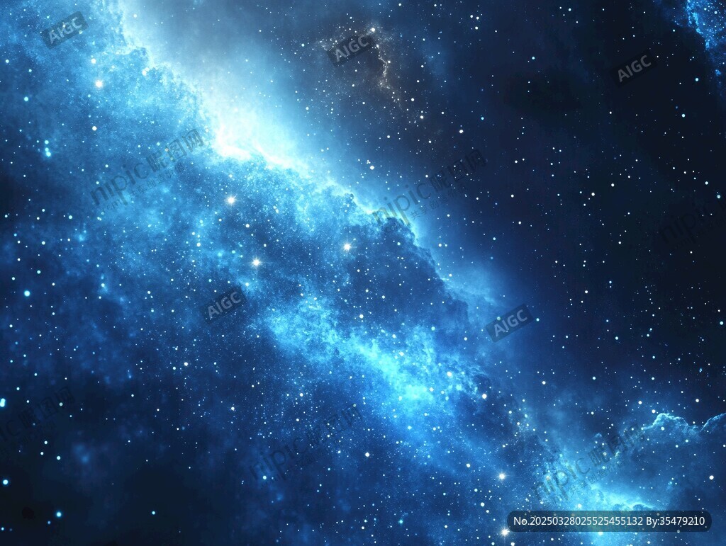夢幻深邃的宇宙星空圖景