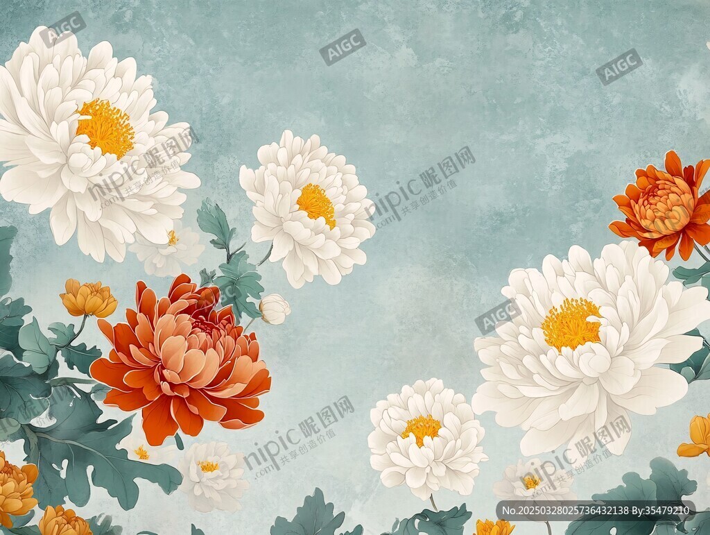 秋菊綻放 盡顯中式雅致之美
