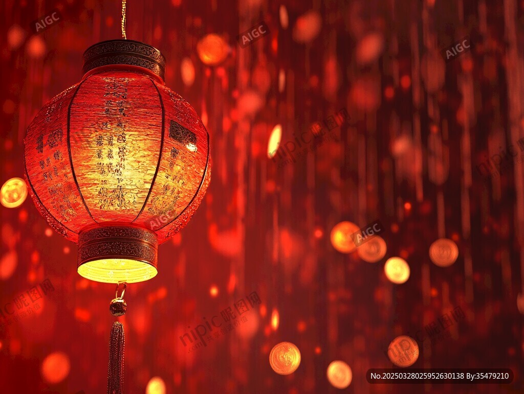 中式紅燈籠營(yíng)造節(jié)日氛圍