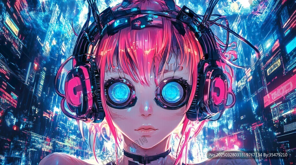 賽博少女 夢幻科技視覺沖擊
