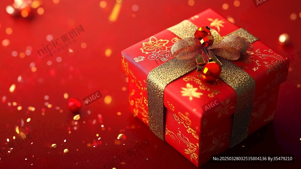 喜慶紅禮盒 節日氛圍感拉滿