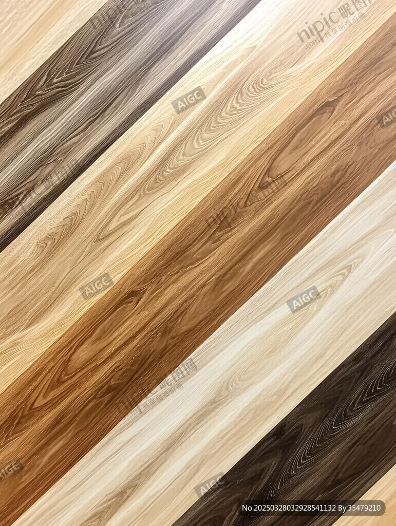 多樣木紋地板紋理展示