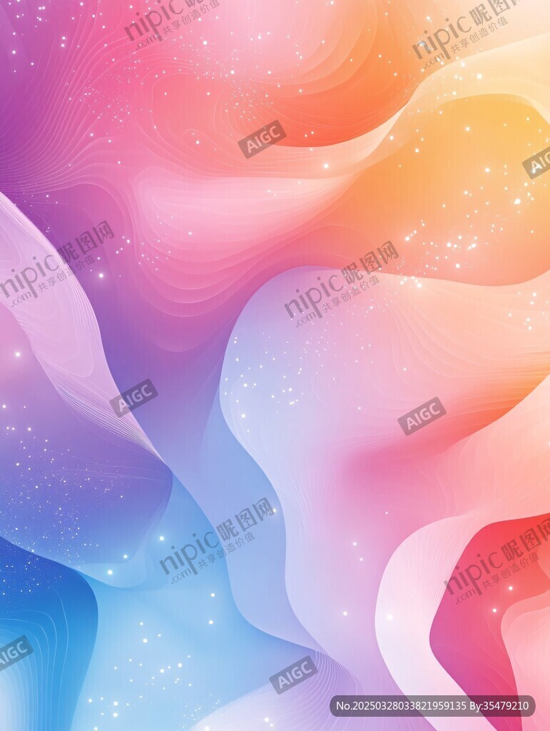夢幻漸變流體背景圖案