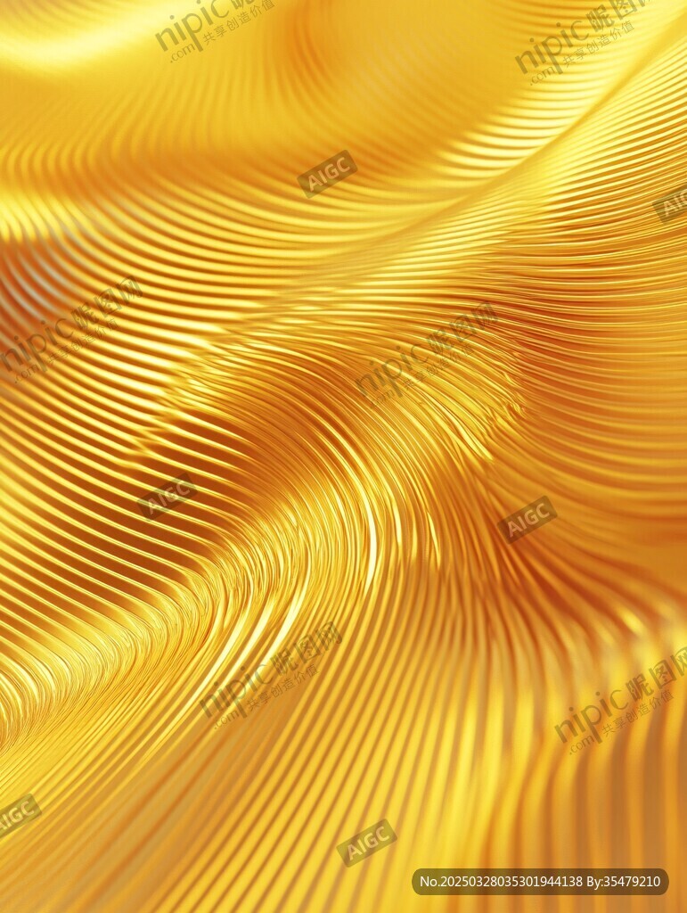 金色動(dòng)感線條紋理背景圖