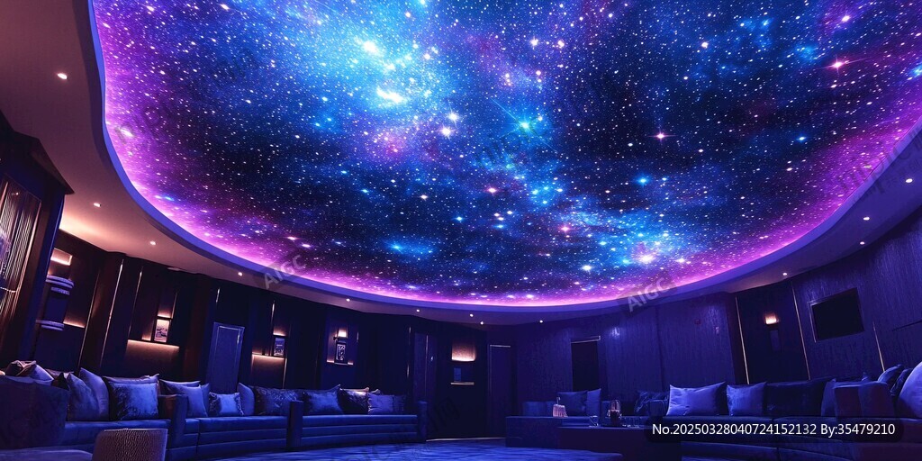 夢幻星空主題豪華影音室
