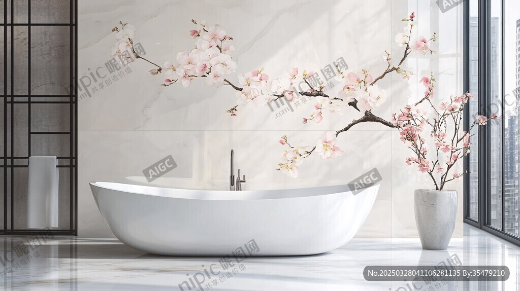 現(xiàn)代浴室中的中式浪漫風(fēng)情