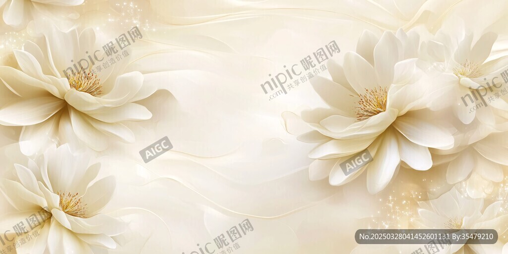 優(yōu)雅白花背景圖