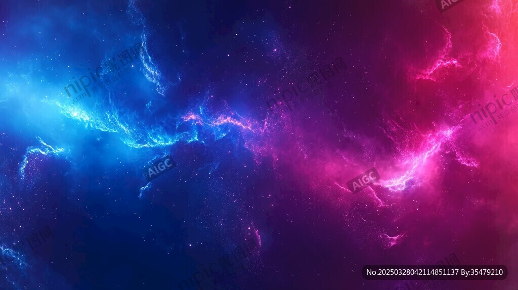 夢幻絢麗的宇宙星云背景