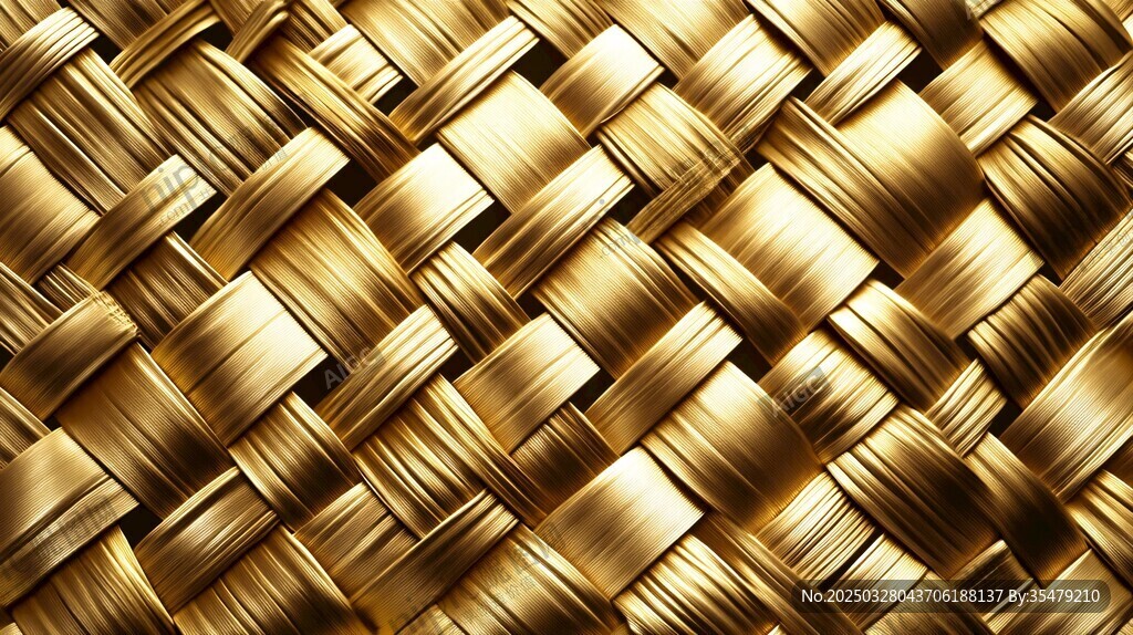 金色編織紋理背景圖案