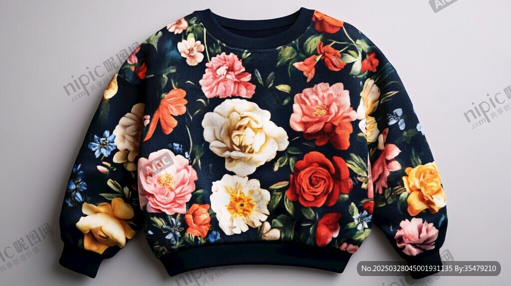 花卉印花衛(wèi)衣展示
